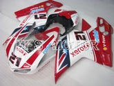 Carénage ABS injecté Ducati 848 / 1098 / 1198 2007-2011 - Xerox - Rouge Blanc - MFS4784